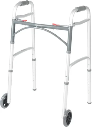 Drive Deluxe Folding Two-Button Walker