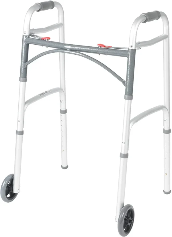 Drive Deluxe Folding Two-Button Walker Drive Deluxe Folding Two-Button Walker