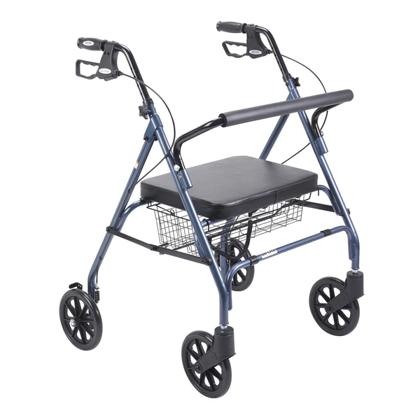 Drive Medical Heavy Duty Bariatric Walker Rollator with Large Padded Seat Drive Medical Heavy Duty Bariatric Walker Rollator with Large Padded Seat