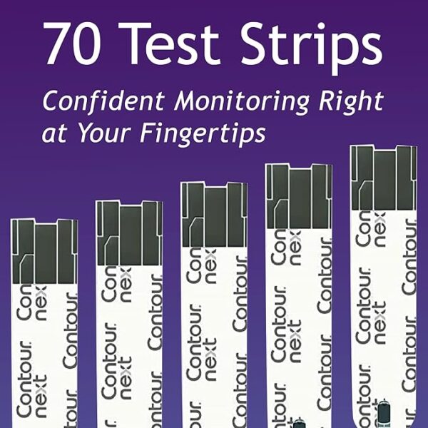Ascensia Contour Next Blood Glucose Test Strips with No Coding & Second-Chance Sampling, Compatible with All Contour Next Meters 5