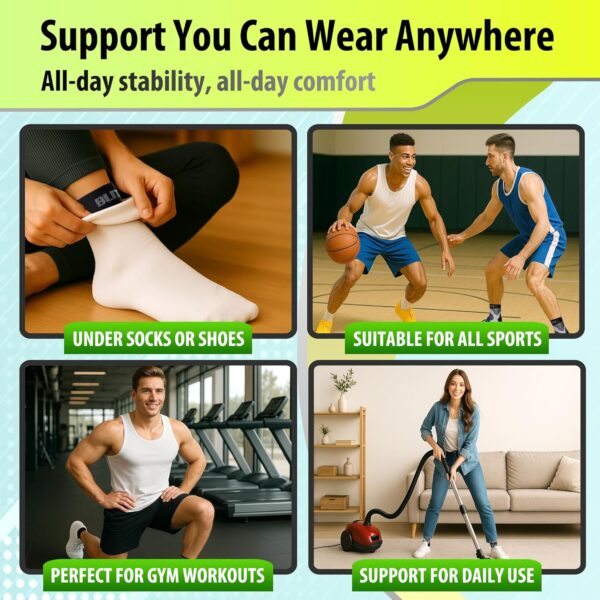 Compression Socks for Plantar Fasciitis, Achilles Tendonitis & Heel Pain Relief with Ankle and Arch Support Blue 6 Compression Socks for Plantar Fasciitis, Achilles Tendonitis & Heel Pain Relief with Ankle and Arch Support Blue