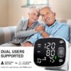 Oklar Rechargeable Wrist Digital Blood Pressure Monitors for Home Use, BP Machine Cuff with LED Backlit Display, Voice Broadcast, 240 Memory Storage for 2 Users, with Carrying Case