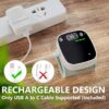 Oklar Rechargeable Wrist Digital Blood Pressure Monitors for Home Use, BP Machine Cuff with LED Backlit Display, Voice Broadcast, 240 Memory Storage for 2 Users, with Carrying Case 3