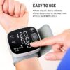 Oklar Rechargeable Wrist Digital Blood Pressure Monitors for Home Use, BP Machine Cuff with LED Backlit Display, Voice Broadcast, 240 Memory Storage for 2 Users, with Carrying Case