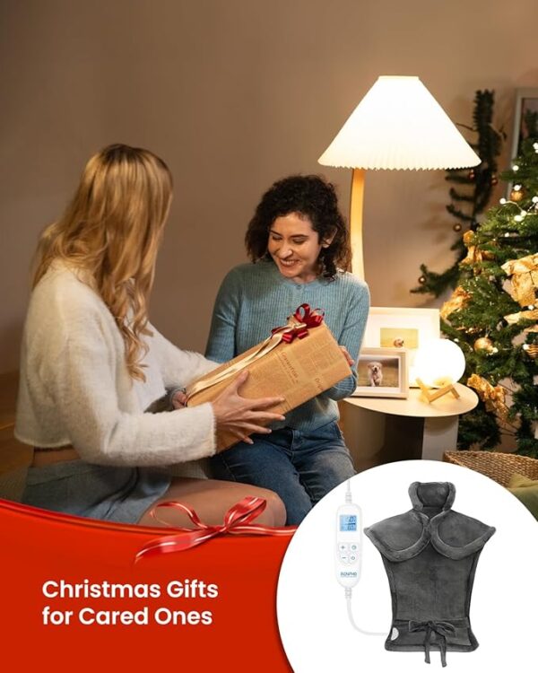 RENPHO Electric Heating Pad for Back, Heat Pad for Neck and Shoulders, Birthday and Christmas Gifts, FSA Eligible Items, ETL Certified 2