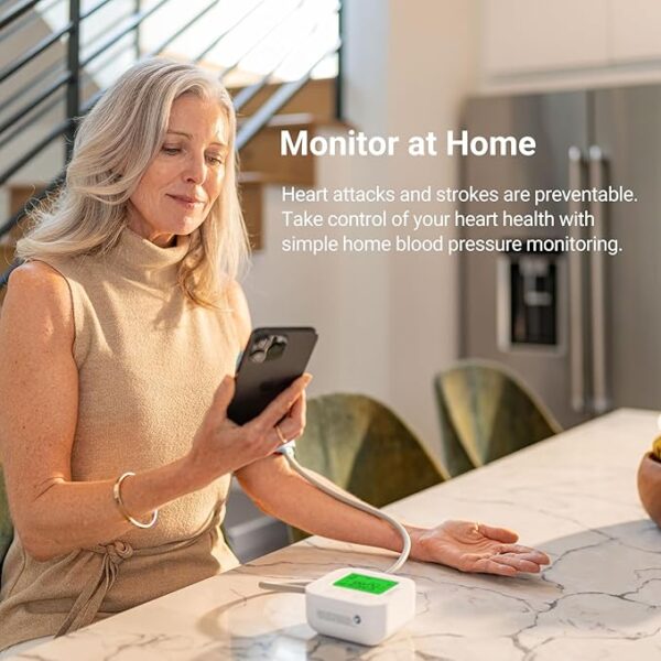 iHealth Track Bluetooth Monitor for Blood Pressure with Wide-Range Upper Arm Cuff for Large to Standard Arms 4